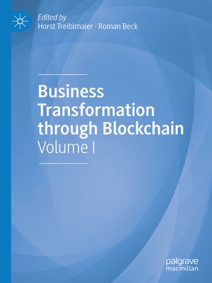 cover image of Business Transformation through Blockchain